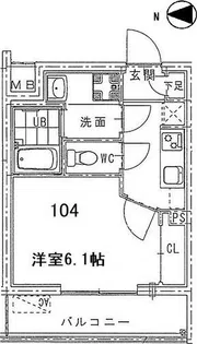 グランフェリオ吹上【1階】の間取り