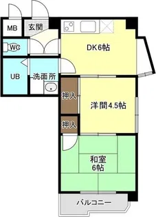 NK塩釜口【2C号室】の間取り