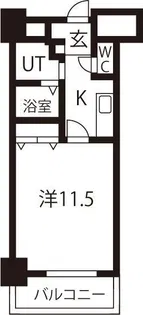 TQレジデンス名古屋錦【13階】の間取り