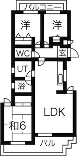 グレイスコート原【3階】の間取り