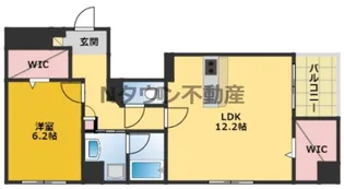 アルカサール【6階】の間取り