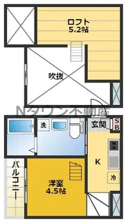 ALEX本陣(アレックスホンジン)【1階】の間取り