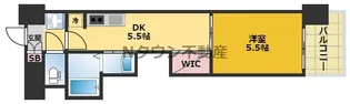 エステムコート名古屋平安通クチュール【6階】の間取り