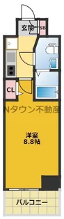 エステムプラザ名古屋・栄プレミアム【13階】の間取り