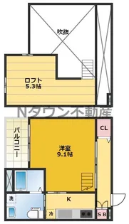 1Kの間取り画像