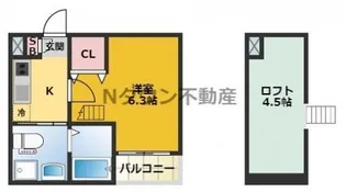 リブルゾン【1階】の間取り