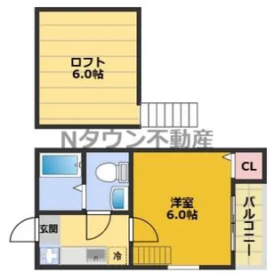 ルーエ 1番館【1階】の間取り