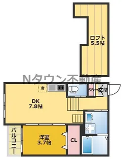 ルークス名古屋 II【2階】の間取り