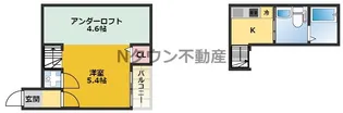 ル・ケレス黄金【202号室】の間取り