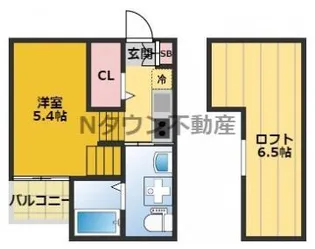 1Rの間取り画像