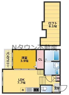 本陣テラス【1階】の間取り