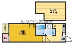 ボンヌール枇杷島【1階】の間取り