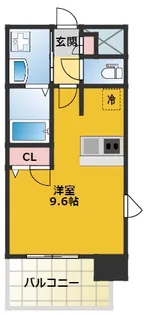プレサンス久屋大通公園エアリー【206号室】の間取り