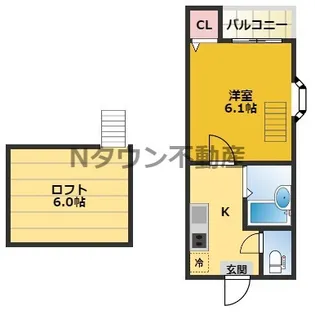OAZO中村【2階】の間取り