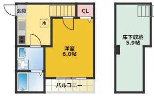 カーサ アージョ【1階】の間取り