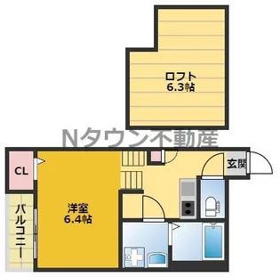 カーサ フェリーチェW【1階】の間取り