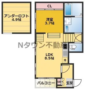 カーバンクル【1階】の間取り