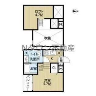 Casea【2階】の間取り