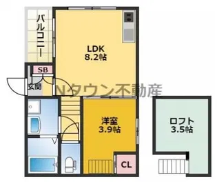 グランディⅡ【2階】の間取り