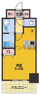 プレサンス名古屋駅前ヴェルロード【10階】の間取り