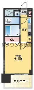 プレサンス名古屋STATIONアブソリュート【3階】の間取り