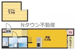 クリークコート【2階】の間取り
