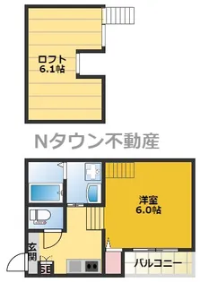 グリーンリーフ名城清水【2階】の間取り