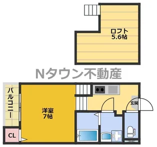 クリスタルガーデン【2階】の間取り