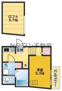 グルージャ黒門【1階】の間取り