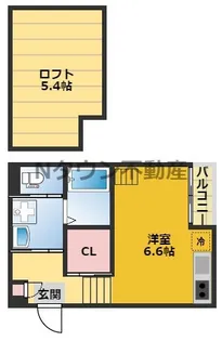 グルージャ黒門【2階】の間取り