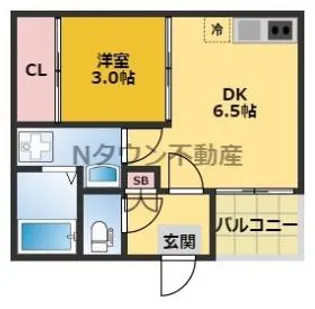 CREST浄心【1階】の間取り