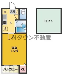 コーポなずな【2階】の間取り
