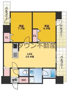 さくらHills NISHIKI Platinum Residence【10階】の間取り