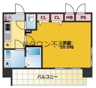 プレサンス THE 栄【12階】の間取り