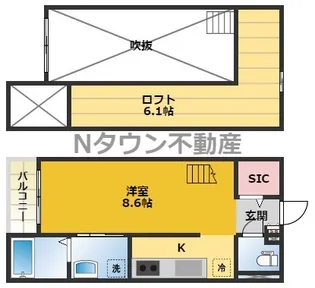 フランシェ【202号室】の間取り