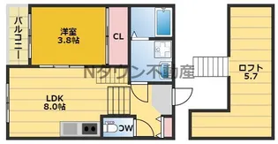 BRIX【2階】の間取り