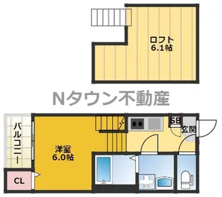 BLUE GARDEN【2階】の間取り