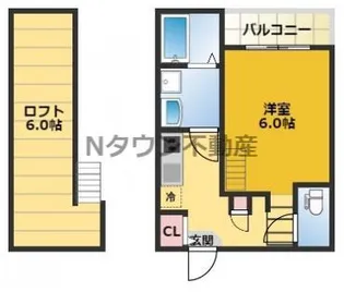 セレーノオオゾネ【1階】の間取り