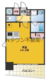 プレサンス泉アーバンゲート【1501号室】の間取り