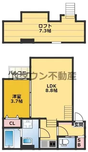 ディアマンテ【2階】の間取り
