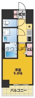 ディアレイシャス泉【10階】の間取り