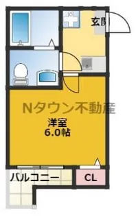 パルティール名塚【102号室】の間取り