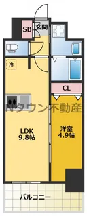 1LDKの間取り画像