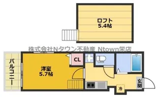 TKロイヤルコーポ【1階】の間取り