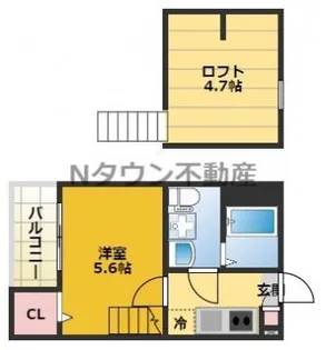 Felice Vita(フェリーチェヴィータ)【201号室】の間取り