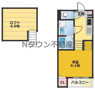 中村ミッドタワー31F【103号室】の間取り