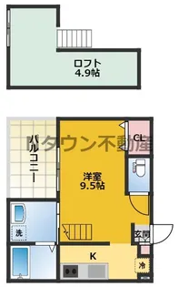 ForteⅡ(フォルテツー)【2階】の間取り
