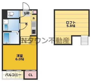フォルトゥーナ中村【1階】の間取り