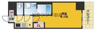 エスリード新栄マルス【406号室】の間取り