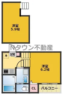 Cathbharr車道【1階】の間取り